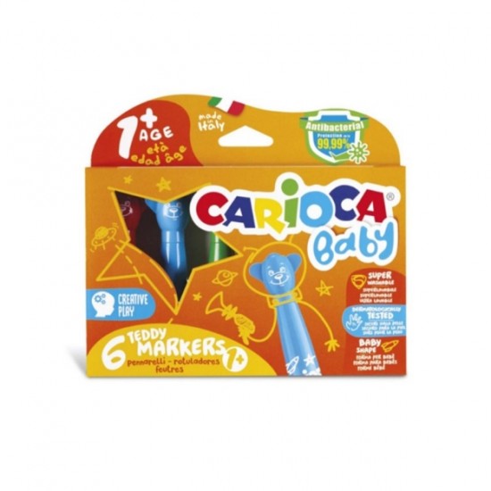 ΜΑΡΚΑΔΟΡΟΙ CARIOCA TEDDY BABY 1+ CARIOCIS/ 6 42815 ΜΑΡΚΑΔΟΡΟΙ CARIOCA TEDDY BABY 1+ CARIOCIS/ 6 42815